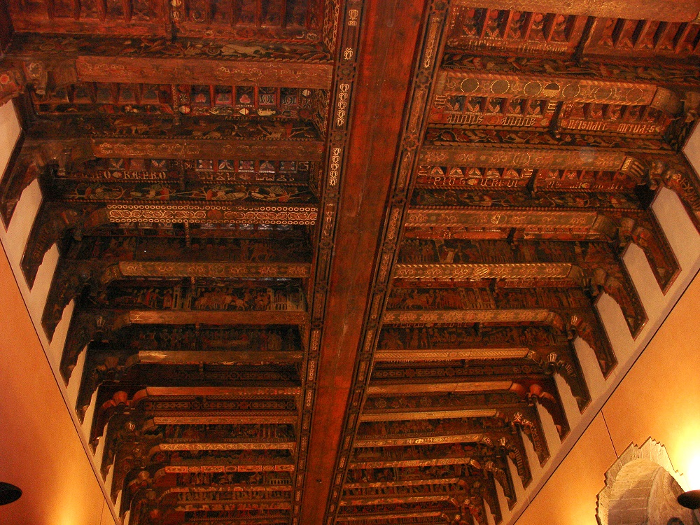 soffitto ligneo sala dei baroni palazzo steri